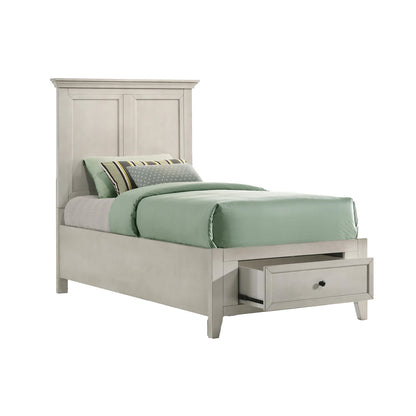 San Mateo Youth - Twin Storage Bed - Rustic White