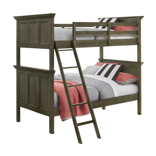 San Mateo Youth - Twin Over Twin Bunk Bed - Gray
