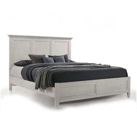 San Mateo - King Standard Bed - Rustic White