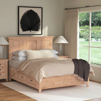 San Mateo - King Storage Bed - Wheat
