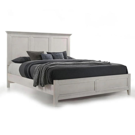 San Mateo - Queen Standard Bed - Rustic White