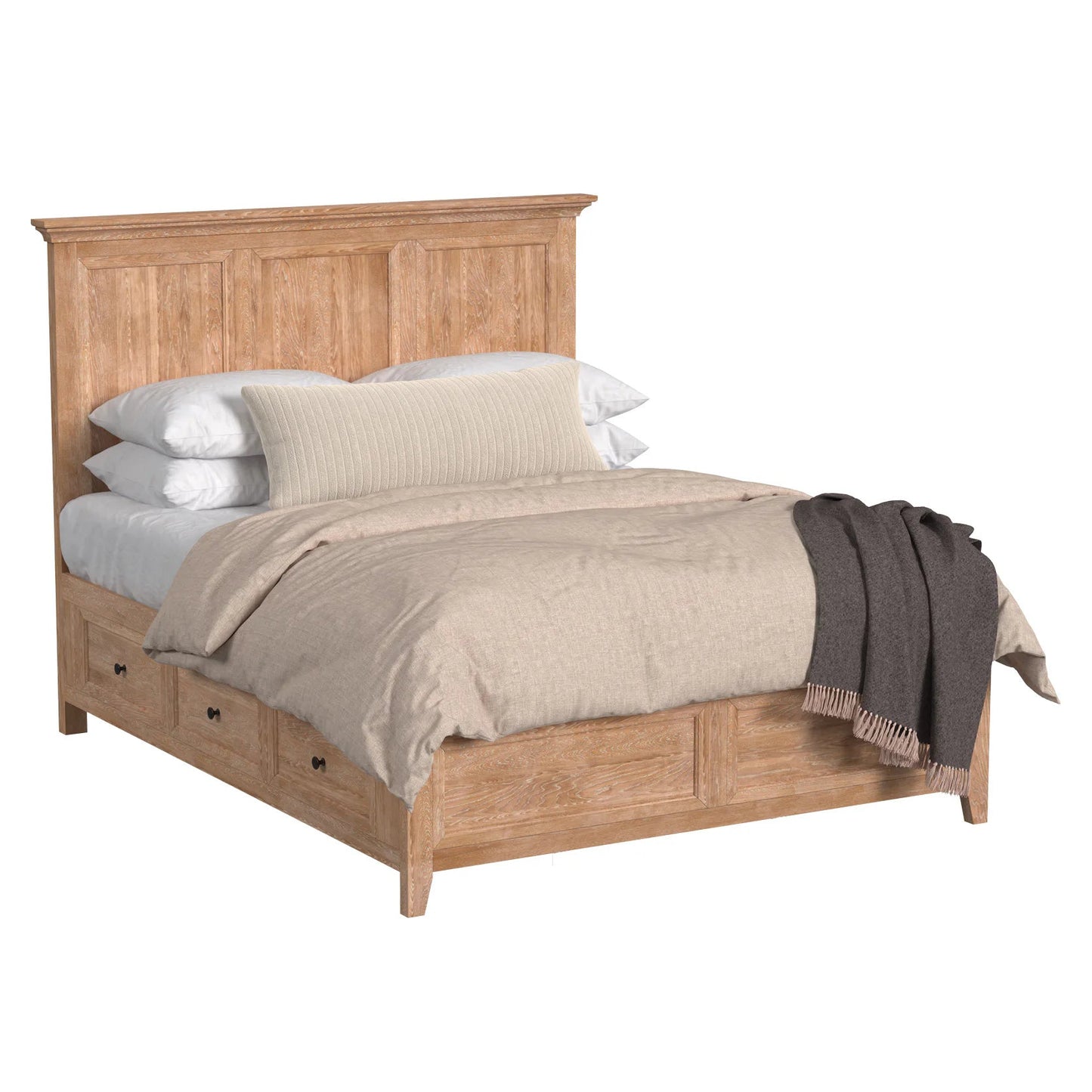 San Mateo - Queen Storage Bed - Wheat