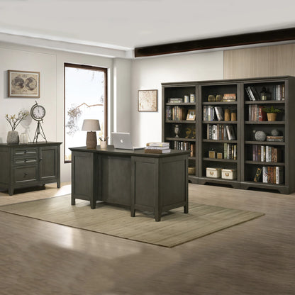 San Mateo - 62" Executive Desk - Gray