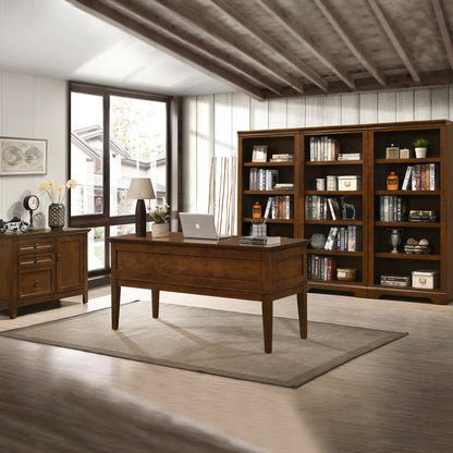 San Mateo - 62" Half Ped Desk - Tuscan