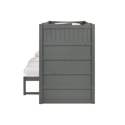 Sami - Twin Over Full Step Bunk With Right Headboard - Gray