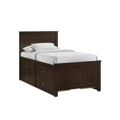 Sami - Twin Captains Bed - Espresso