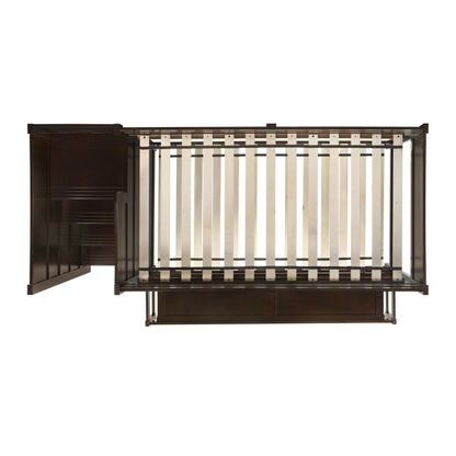 Sami - Twin Over Full Step Bunk With Left Headboard - Espresso