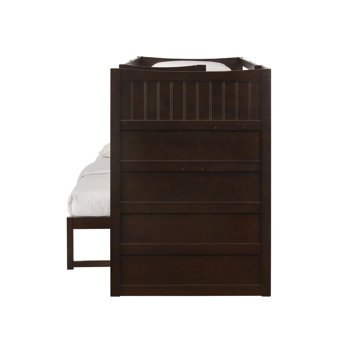 Sami - Twin Over Full Step Bunk With Right Headboard - Espresso