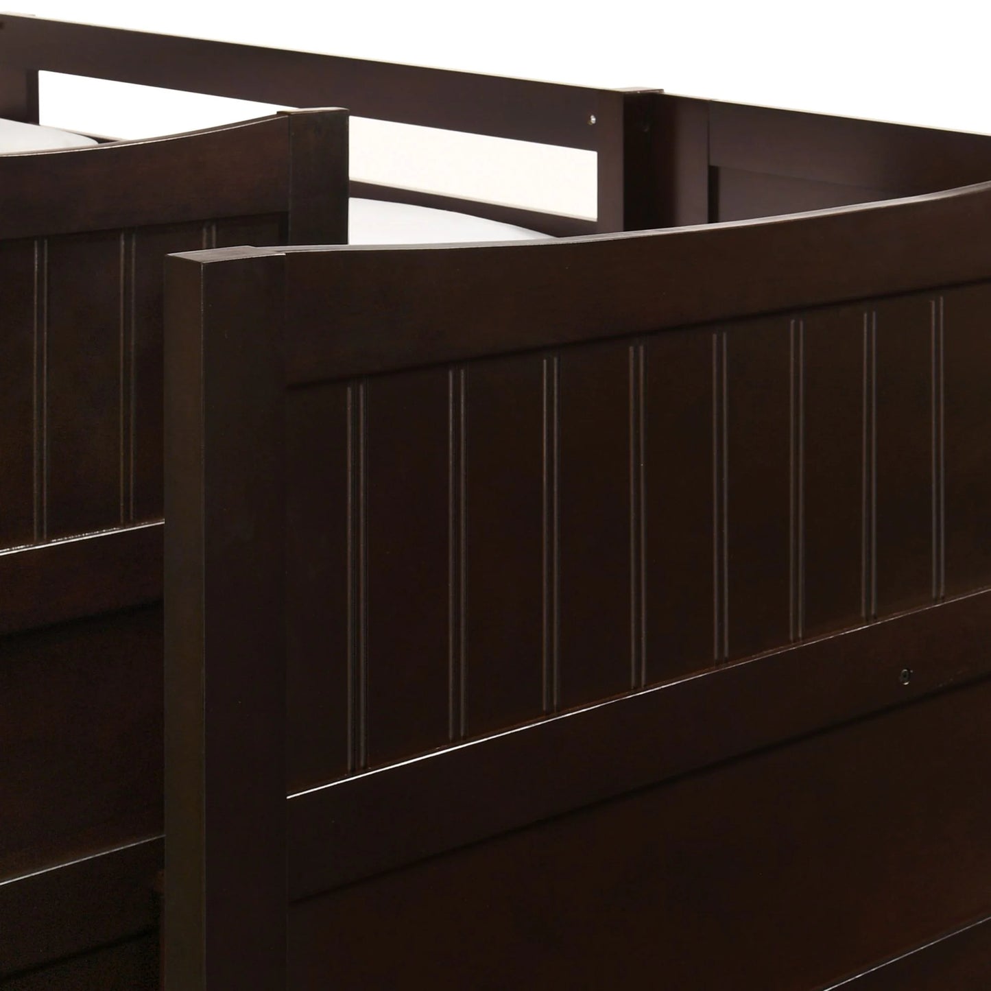 Sami - Twin Over Full Step Bunk With Right Headboard - Espresso