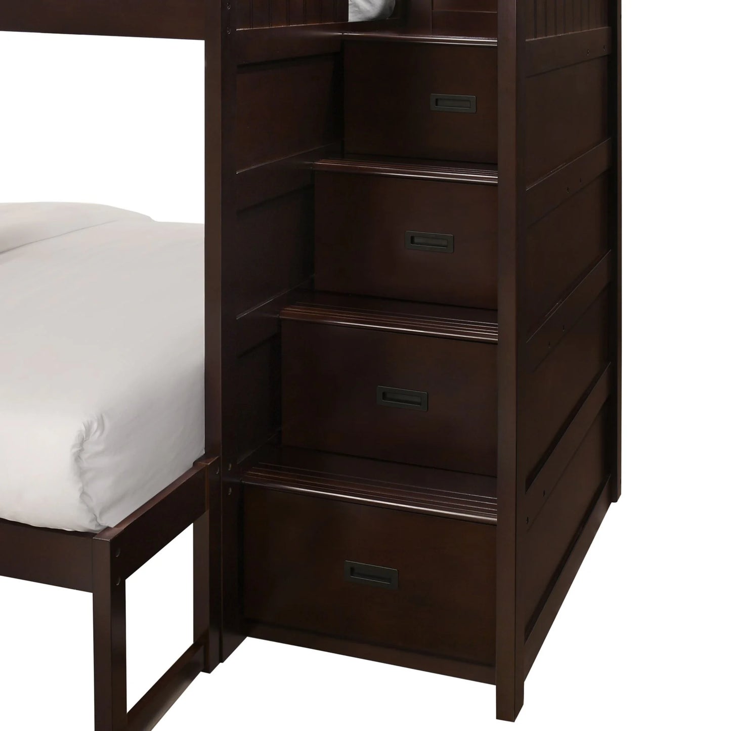 Sami - Twin Over Full Step Bunk With Right Headboard - Espresso
