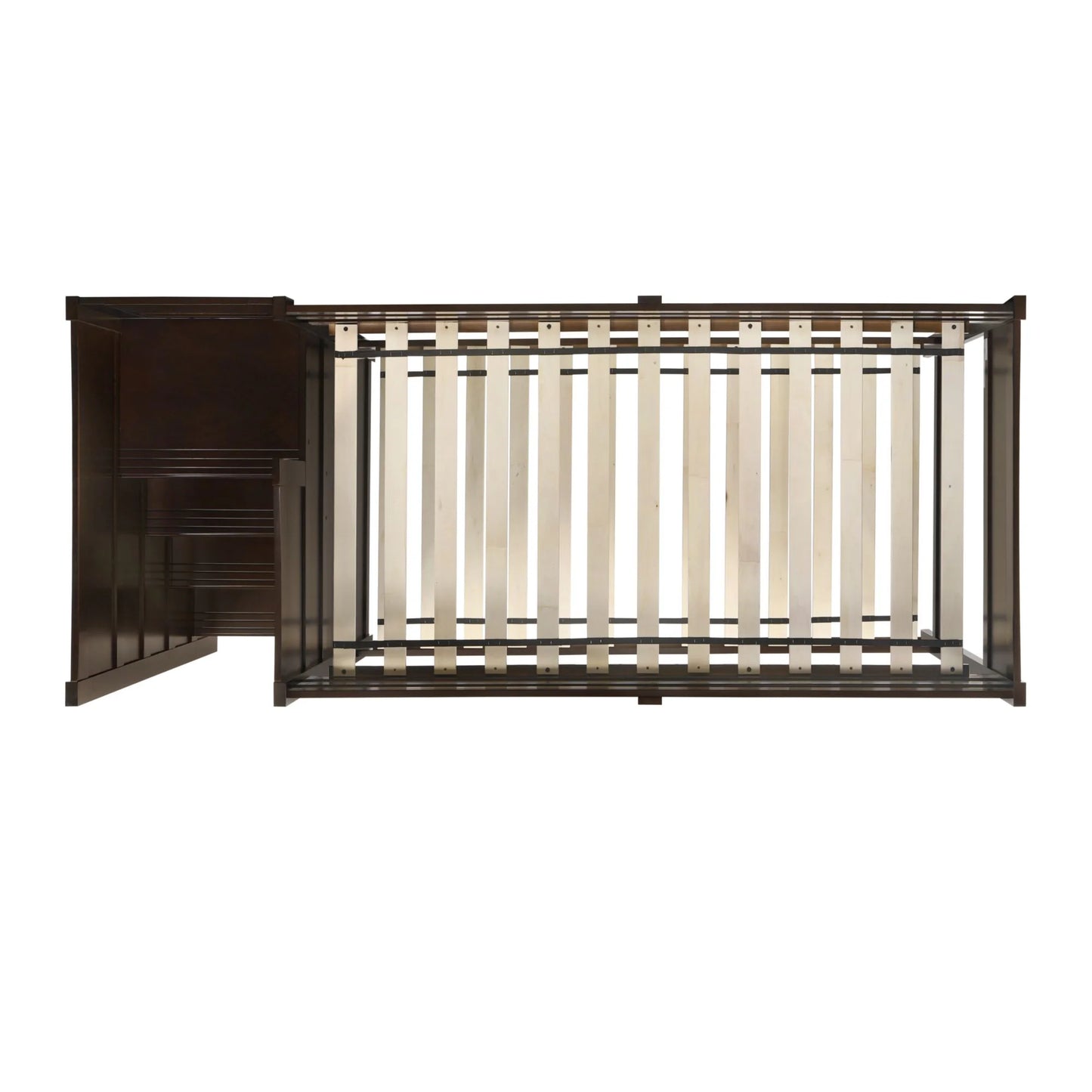 Sami - Twin Over Twin Step Bunk With Left Headboard - Espresso