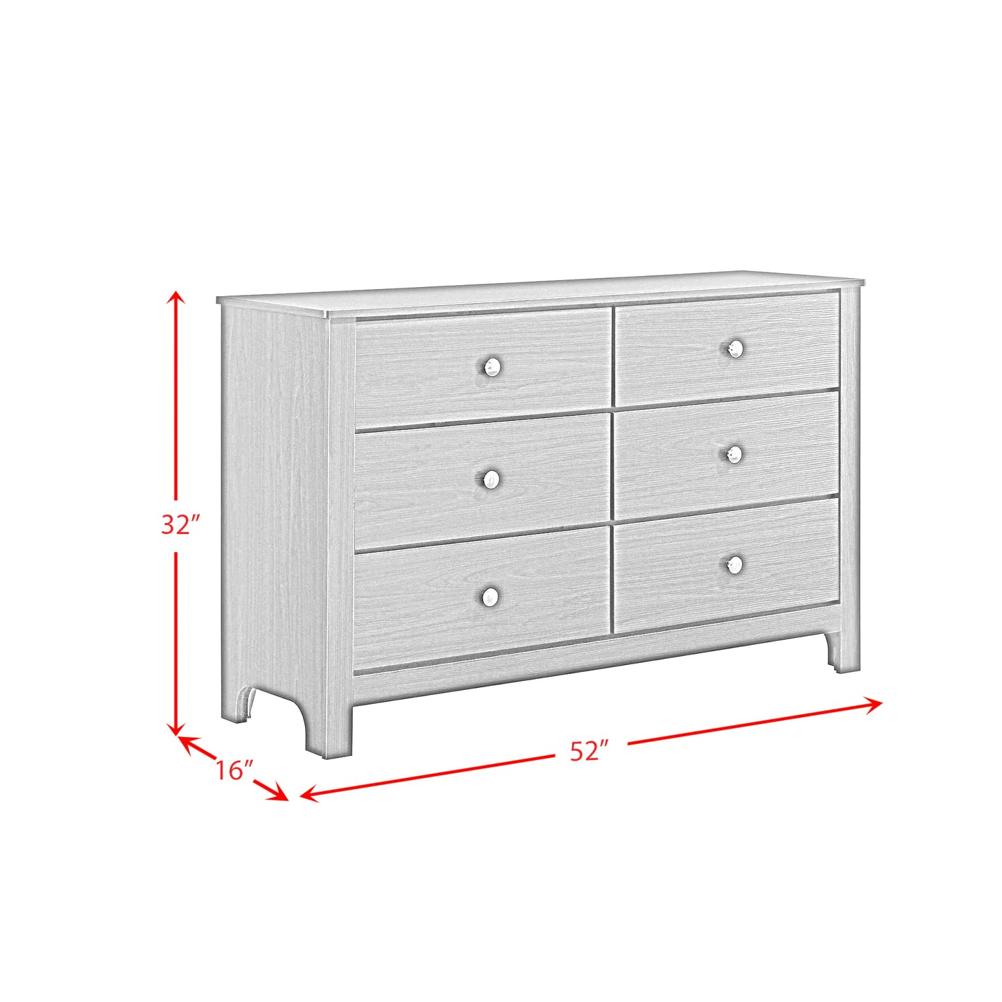 Sami - Youth 6-Drawer Dresser - Espresso