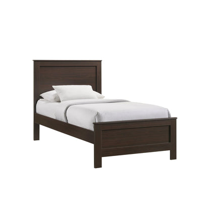 Sami - Youth Twin Panel Bed - Espresso