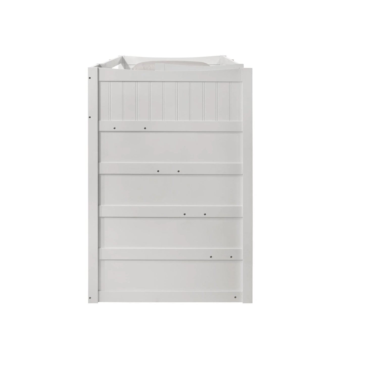 Sami - Twin Over Twin Step Bunk With Left Headboard - White