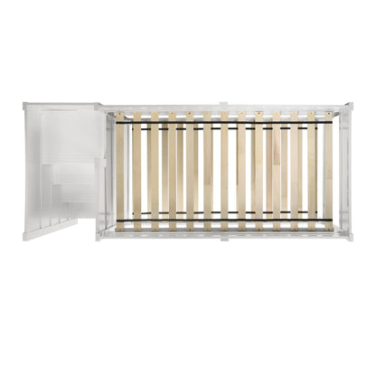 Sami - Twin Over Twin Step Bunk With Left Headboard - White