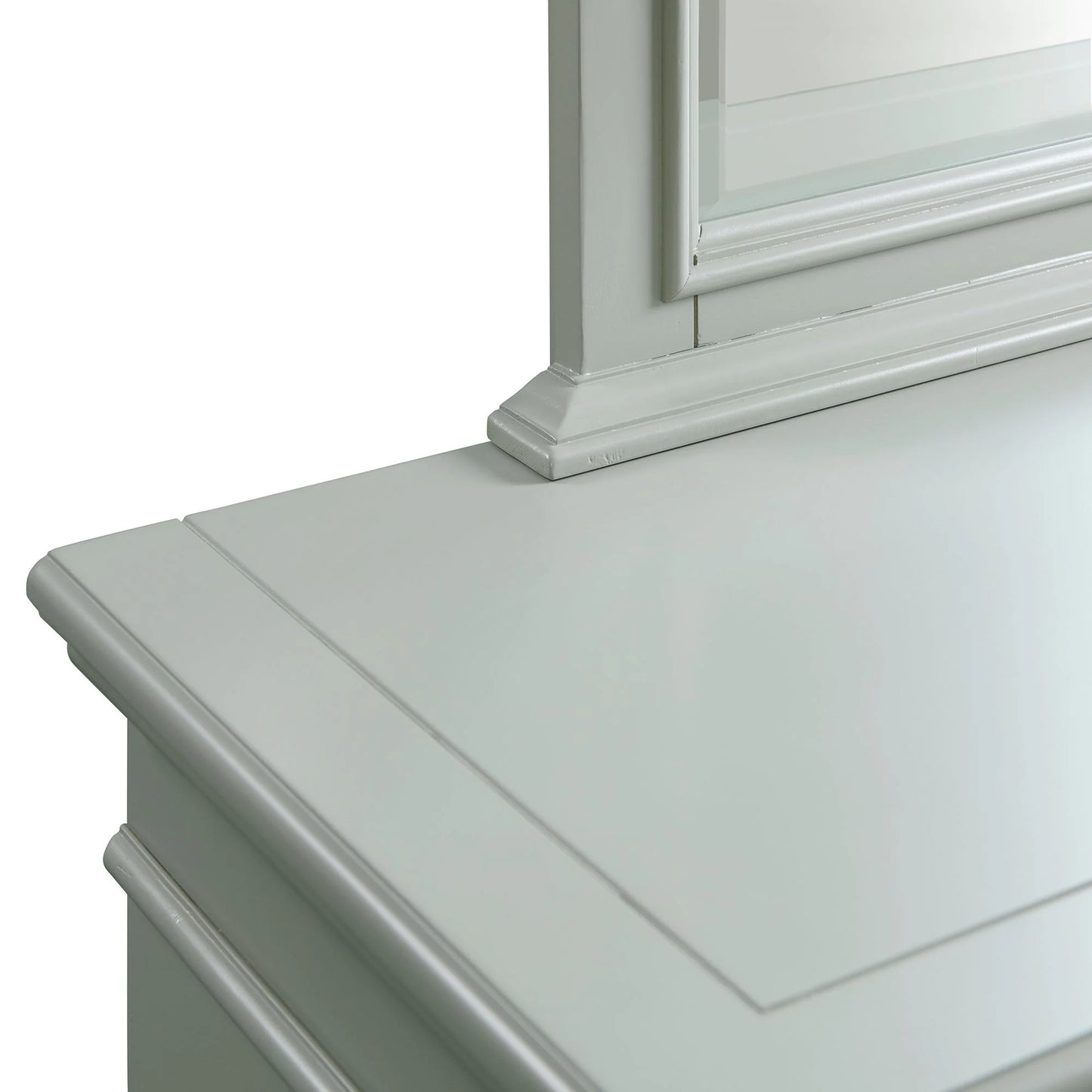 Slater - 9-Drawer Dressser With Mirror - Gray