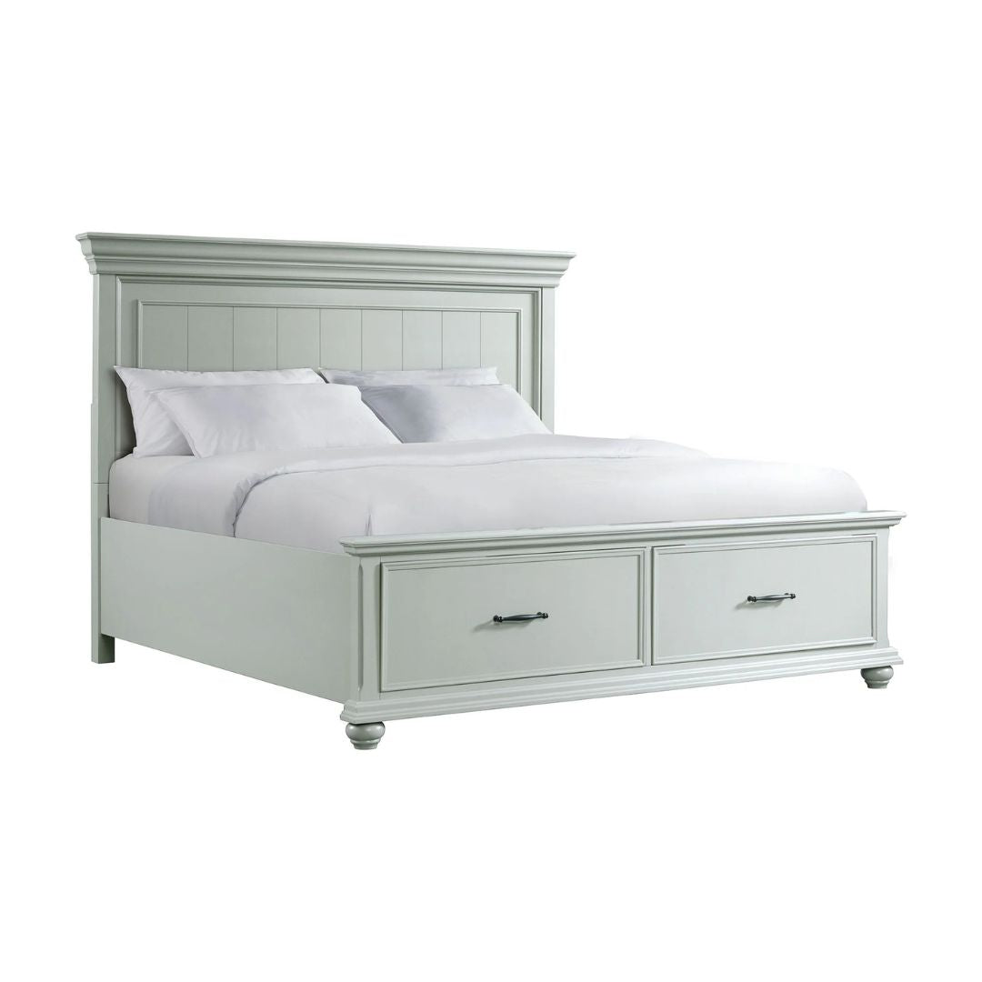 Slater - King Platform Storage Bed - Gray