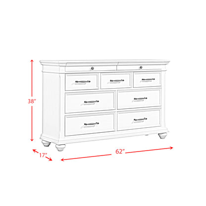 Slater - 9-Drawer Dresser - White