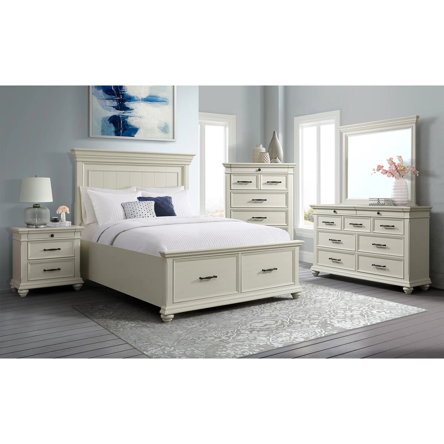 Slater - 9-Drawer Dresser - White