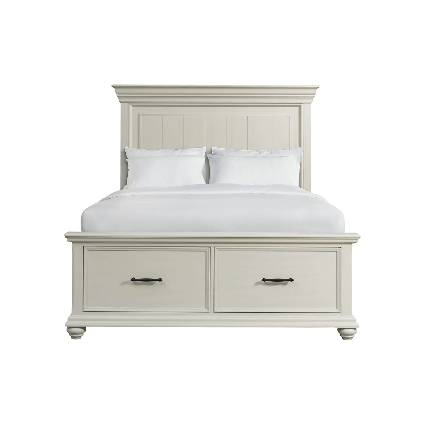Slater - Queen Platform Storage Bed - White