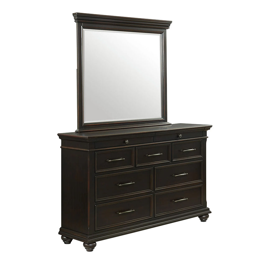 Slater - Dresser & Mirror Set - Black