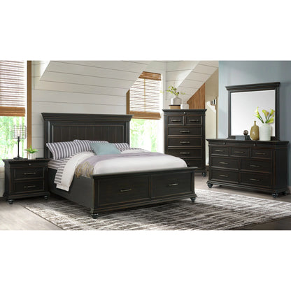Slater - King Platform Storage Bed - Black
