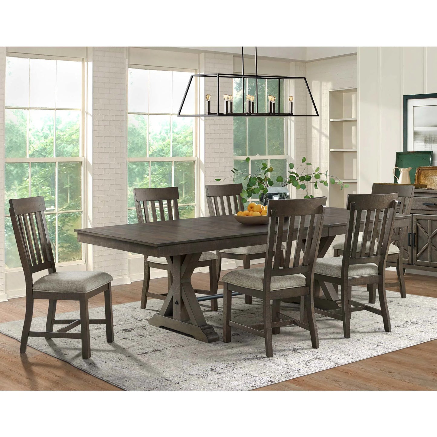 Sullivan - Trestle Dining Table - Burnished Clay