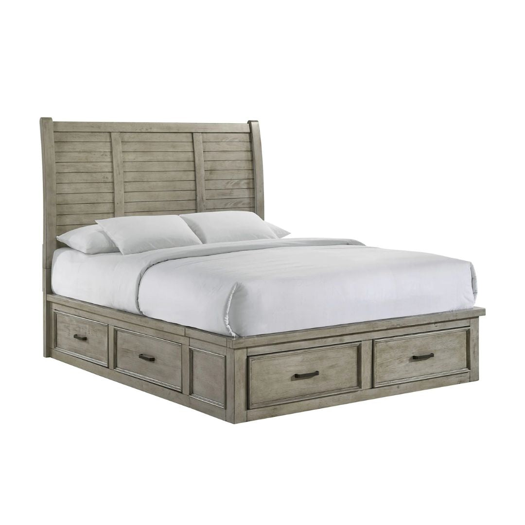 Sullivan - Queen Storage Bed - Drift Gray