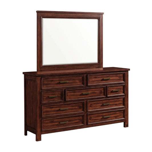 Sullivan - Dresser And Mirror Set - Rich Cherry