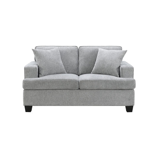 Baldwin - Loveseat With 2 Pillows - Dalton Graphite