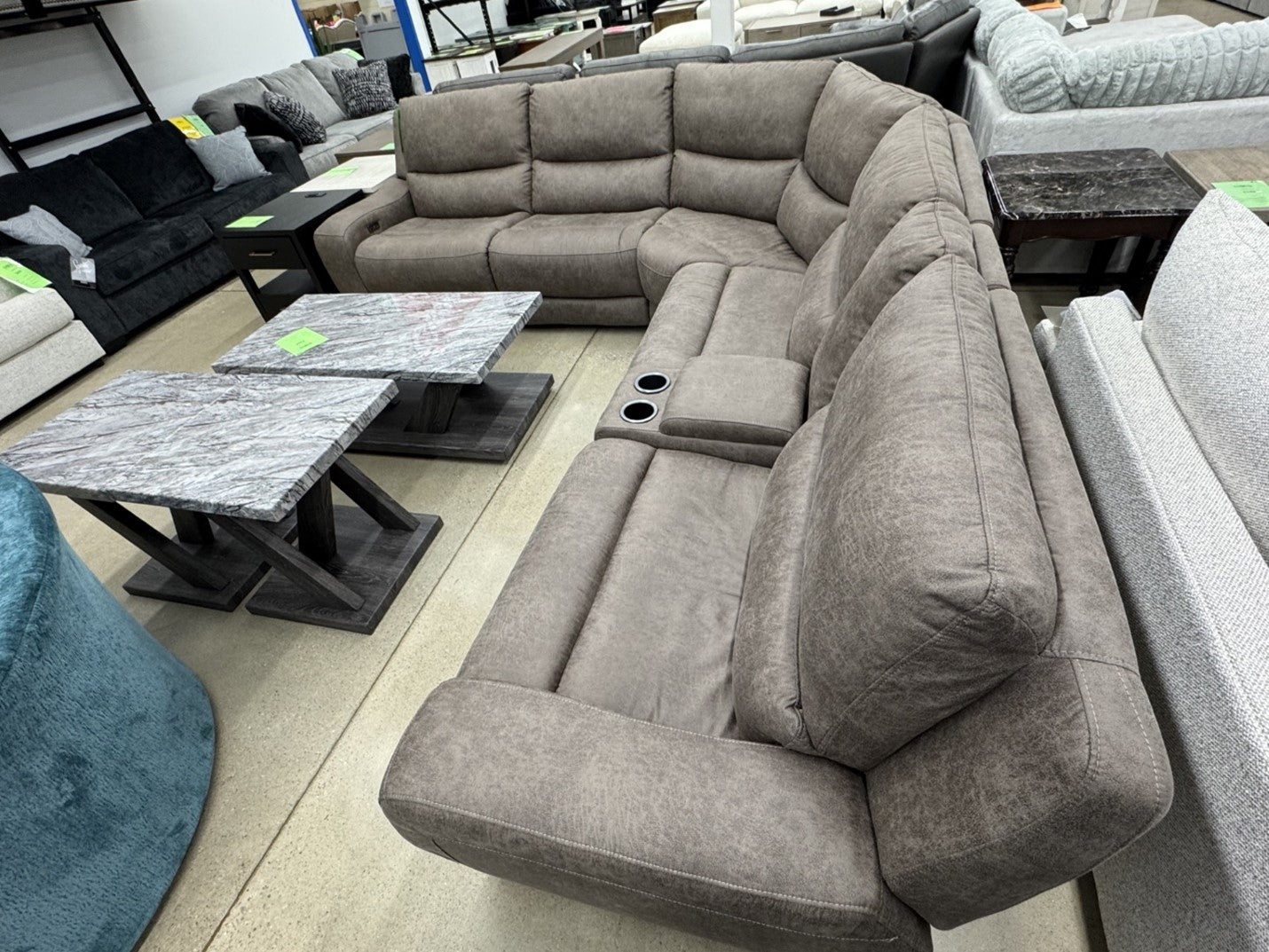 Cheers “Saddle Brown” Power Reclining Sectional