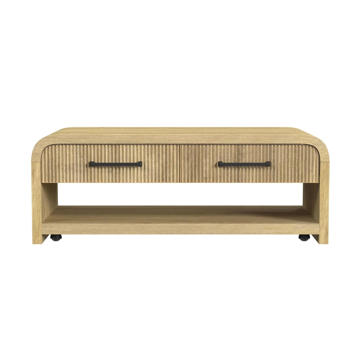 Ridgemont - Coffee Table With Casters - Natural