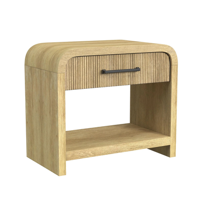 Ridgemont - End Table With USB - Natural