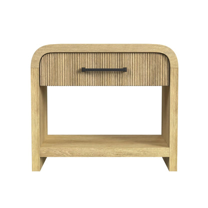 Ridgemont - End Table With USB - Natural