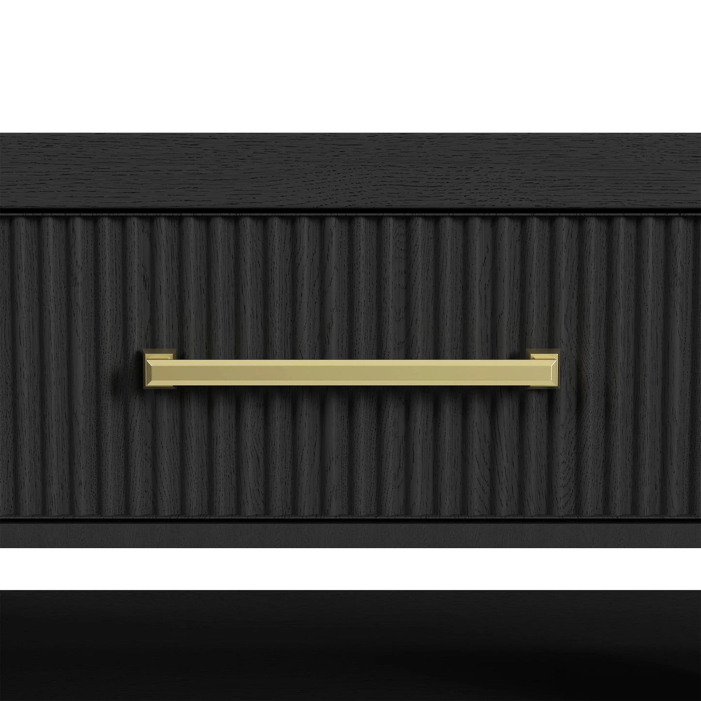 Ridgemont - Coffee Table With Casters / Push Through Drawer - Black