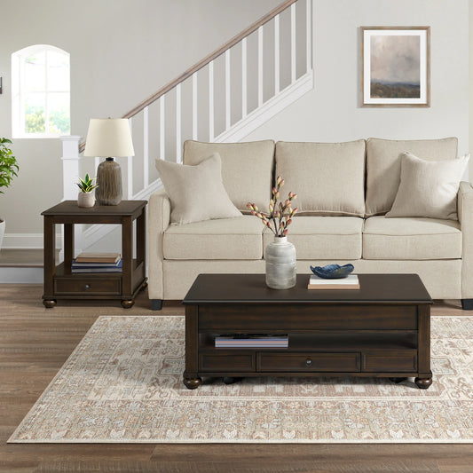 Wagner - 2 Piece Occasional Table Set (Rectangular Lift-Top Coffee Table & End Table) - Cherry