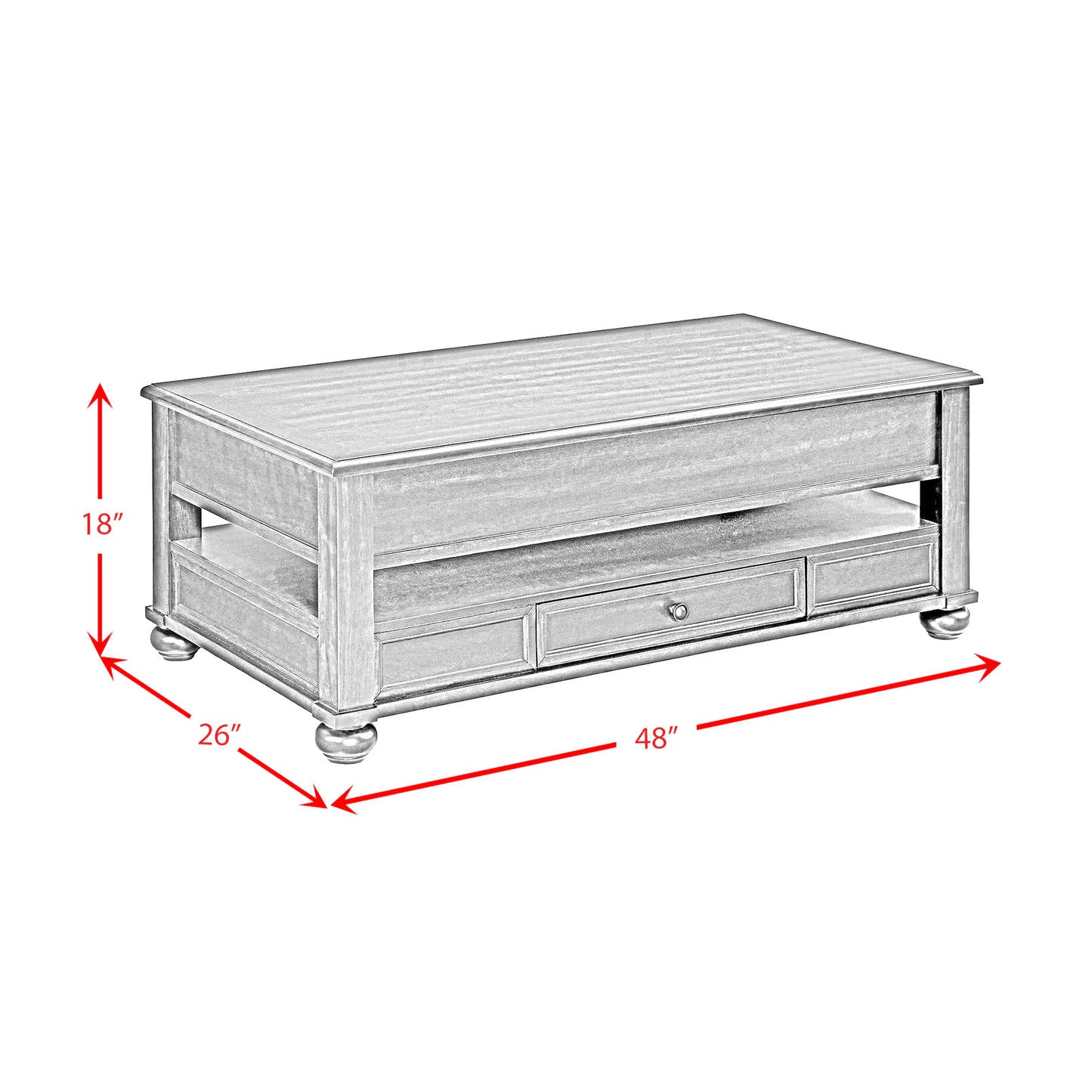 Wagner - 2 Piece Occasional Table Set (Rectangular Lift-Top Coffee Table & End Table) - Cherry