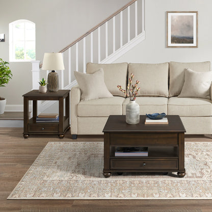 Wagner - 2 Piece Occasional Table Set (Square Lift-Top Coffee Table & End Table) - Cherry