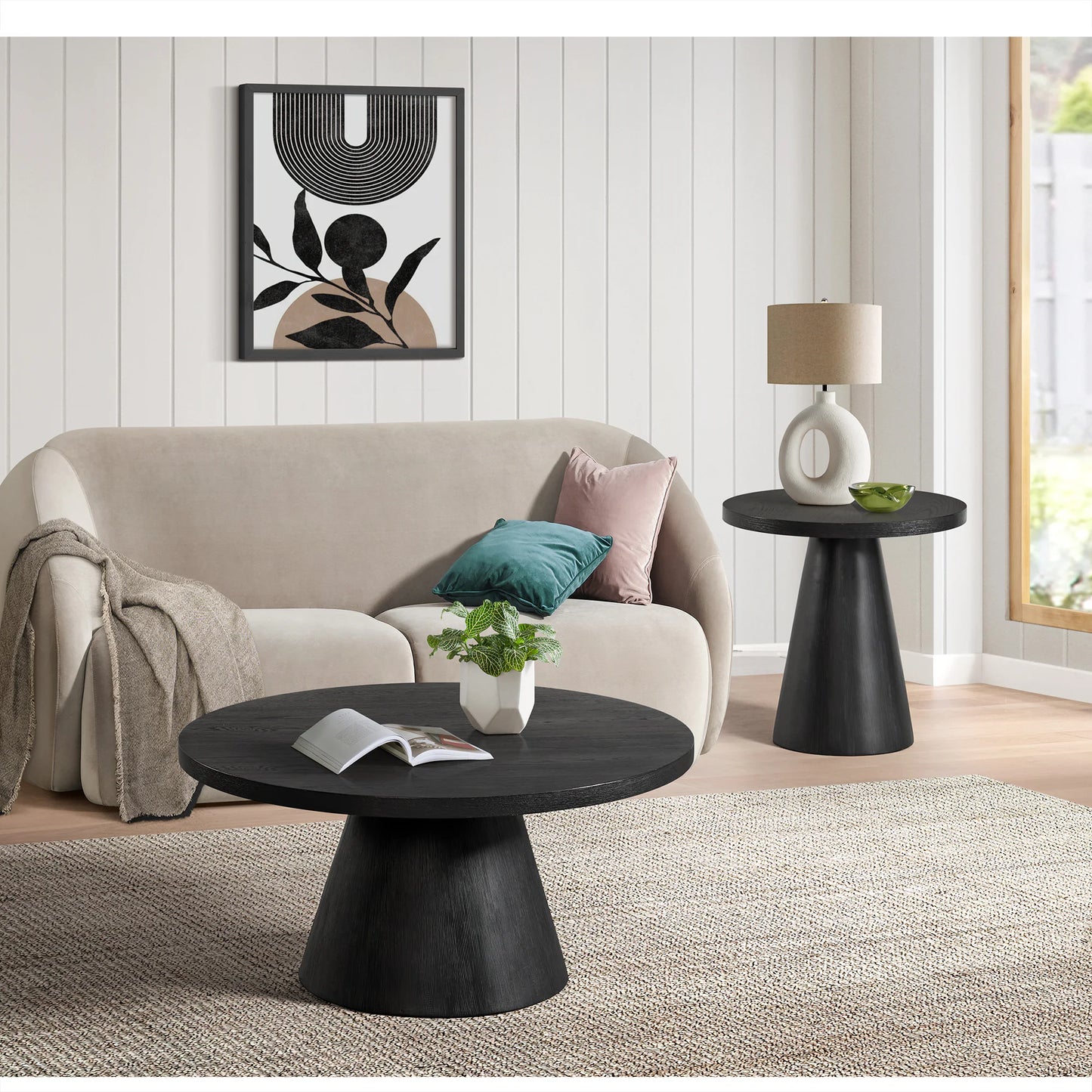Portland - Round Coffee Table - Black