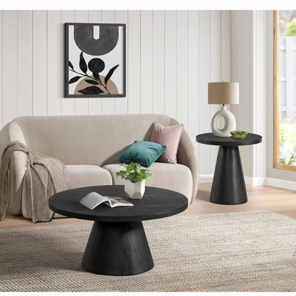 Portland - Round Coffee Table - Black