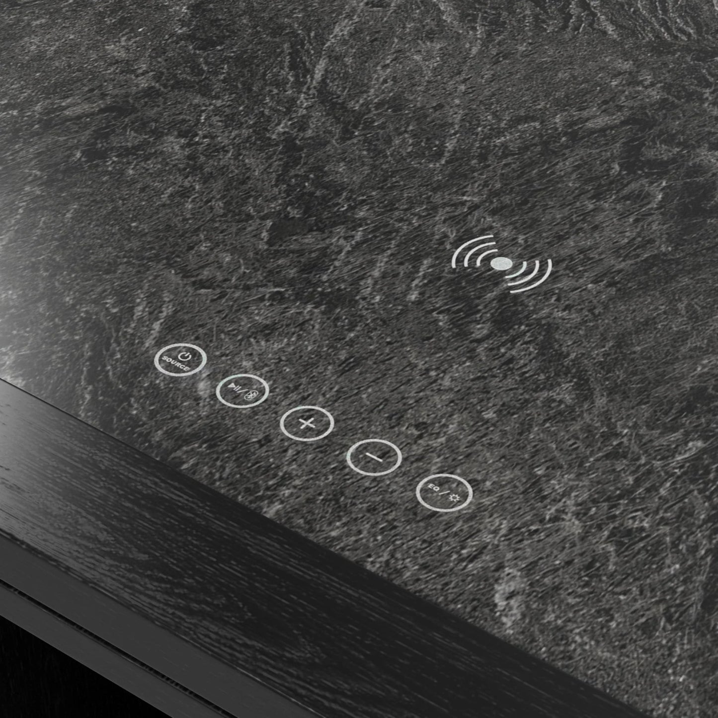 Halo - Smart Coffee Table With Fridge And Speaker - Black