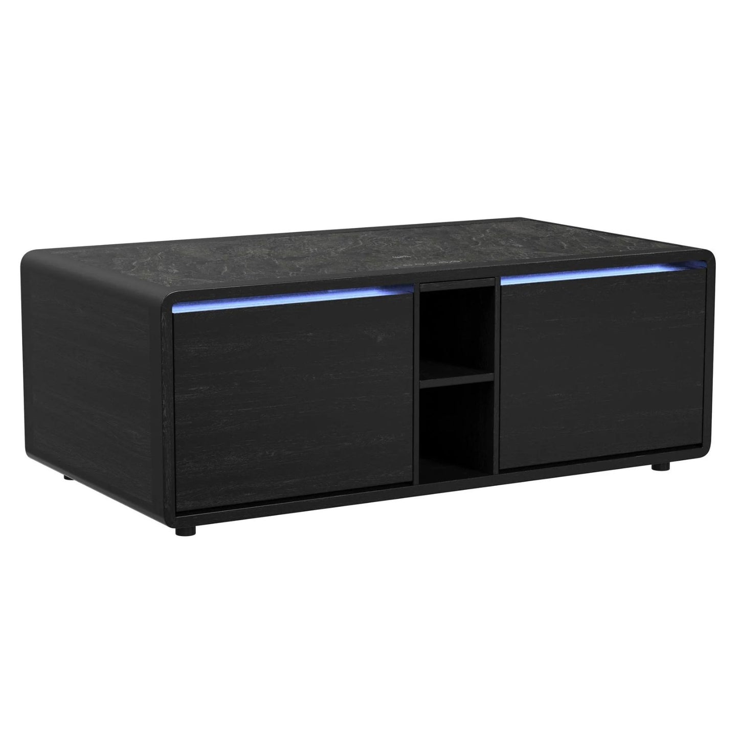 Halo - Smart Coffee Table With Fridge And Speaker - Black