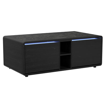 Halo - Smart Coffee Table With Fridge And Speaker - Black