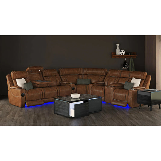 Halo - 2 Piece Smart Occasional Table Set (Smart Coffee Table & Square Smart End Table) - Black