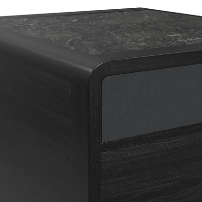 Halo - 2 Piece Smart Occasional Table Set (Smart Coffee Table & Square Smart End Table) - Black
