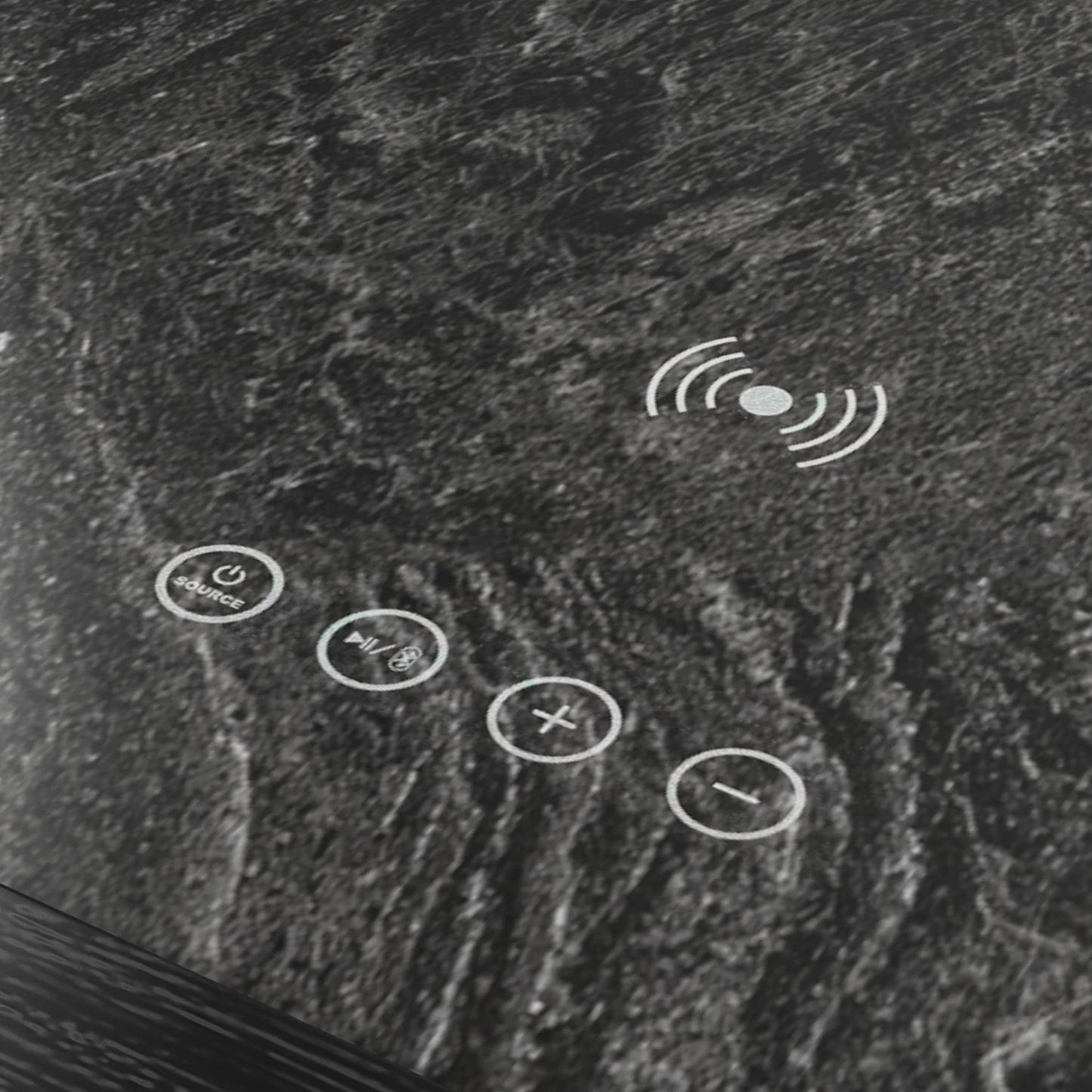 Halo - 2 Piece Smart Occasional Table Set (Smart Coffee Table & Square Smart End Table) - Black