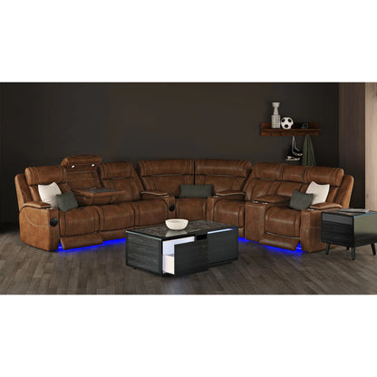 Halo - 3 Piece Smart Occasional Table Set (Smart Coffee Table & Two Square Smart End Table) - Black