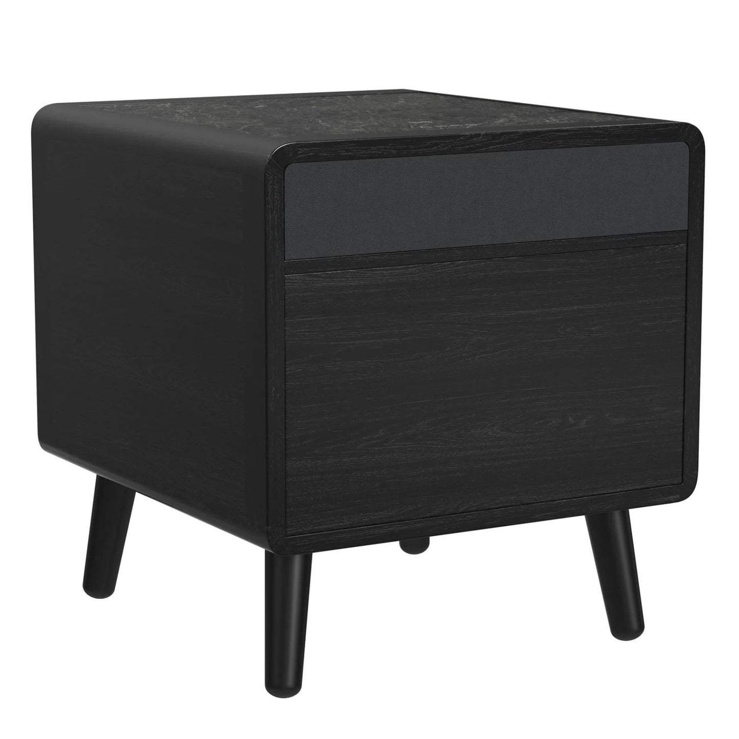 Halo - Square Smart End Table - Black