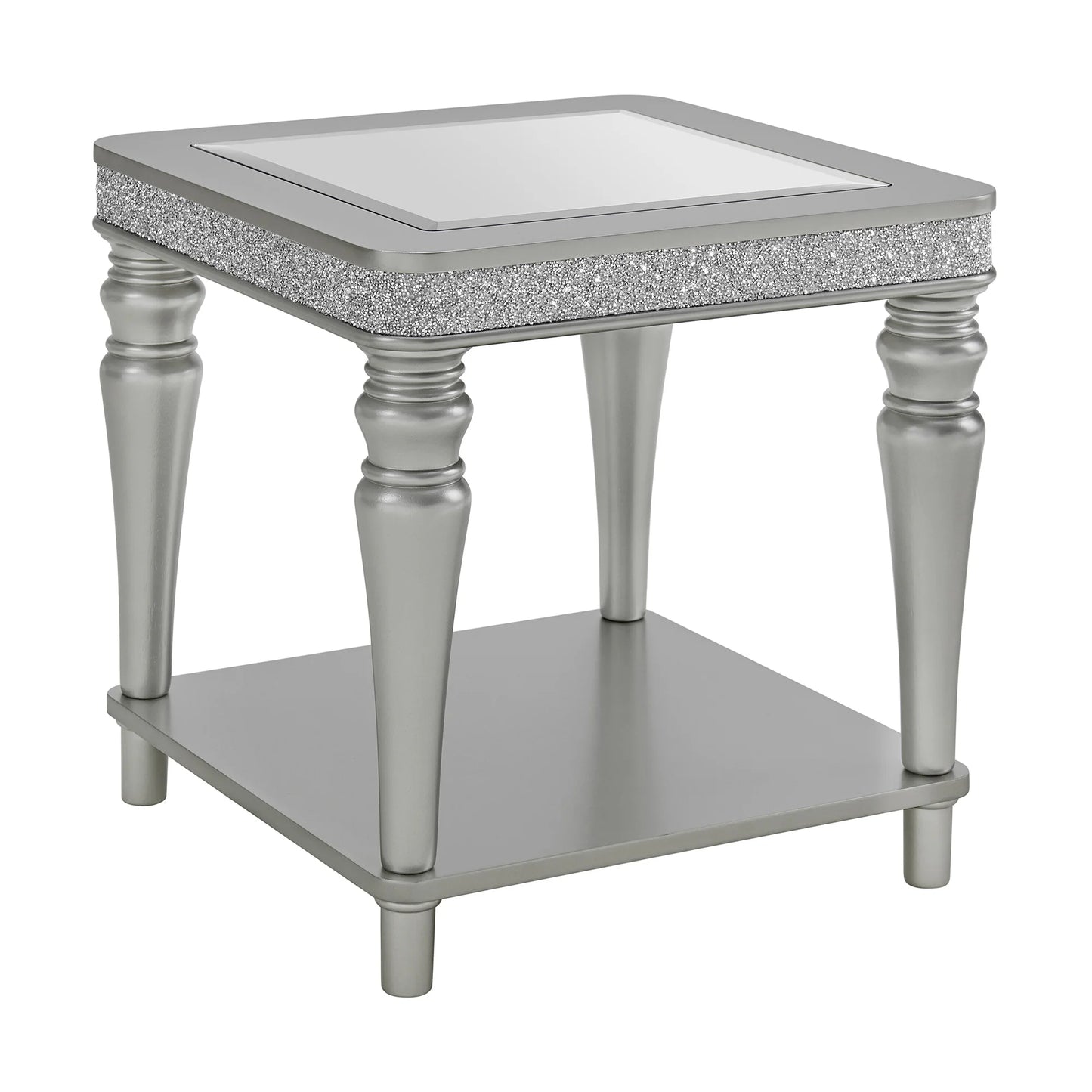 Avril - 3 Piece Occasional Table Set (Coffee Table, End Table & Sofa Table) - Silver