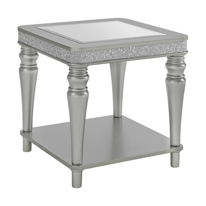 Avril - 3 Piece Occasional Table Set (Coffee Table, End Table & Sofa Table) - Silver
